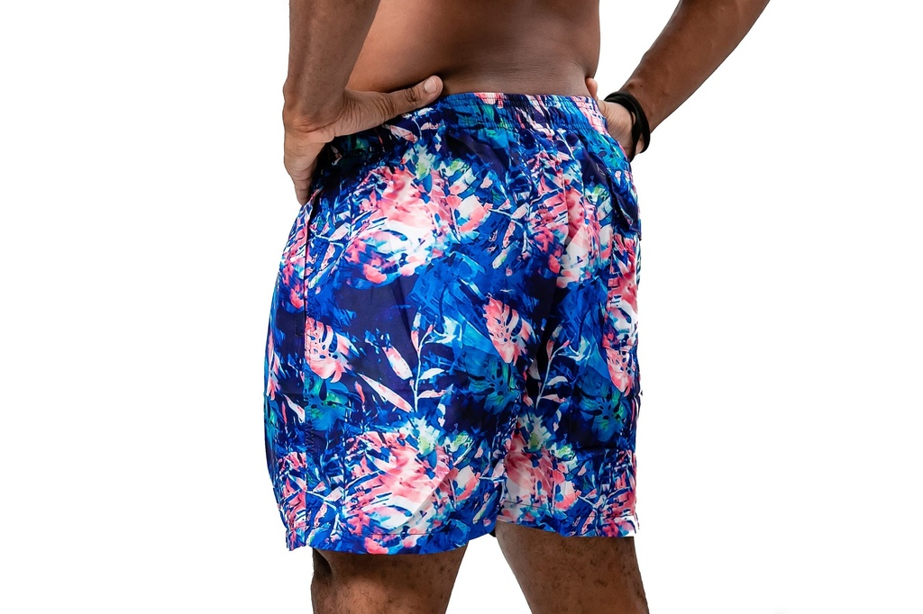 MEN'S LEAF SWIM TRUNKS