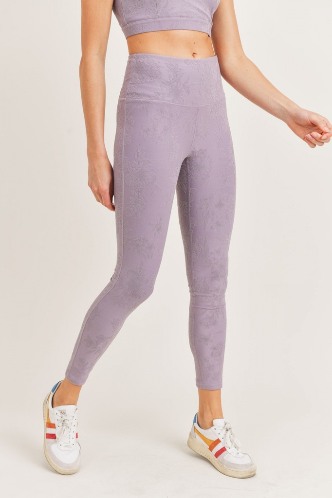TEXTURED HIBISCUS JACQUARD SET