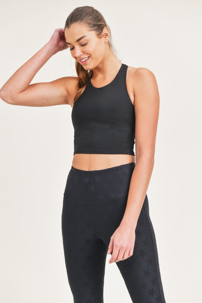 STRAPPED BACK CROP TOP