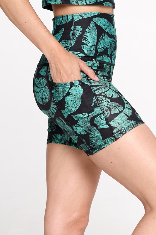 AMAZON PALM LEAF SHORTS