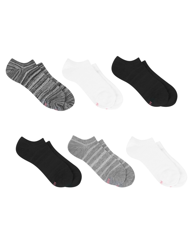 WOMEN'S 6PK  BREATHABLE LIGHTWEIGHT NO SHOW SOCKS