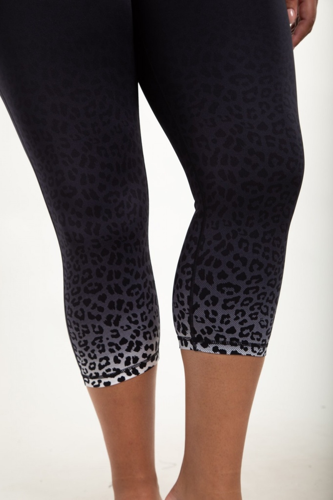 PLUS LEOPARD OMBRE HIGHWAIST CAPRI