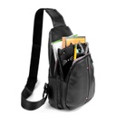 BLACK CROSSBODY SLING BAG