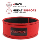 4 INCH NYLON WEIGHT LIFTING BELT