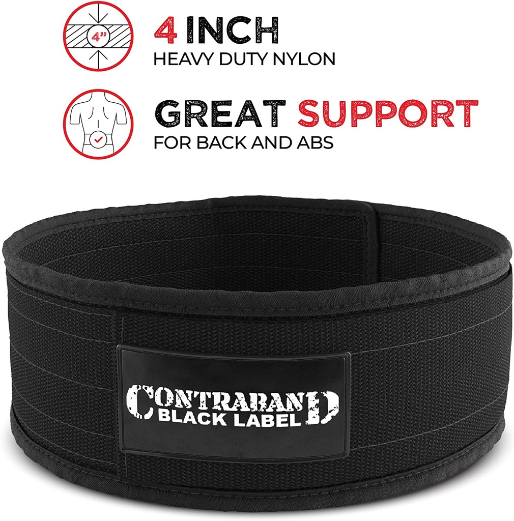 4 INCH NYLON WEIGHT LIFTING BELT