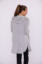 OPEN FRONT HOODED CARDIGAN
