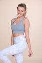 RUFFLE STRAP WORKOUT BRA