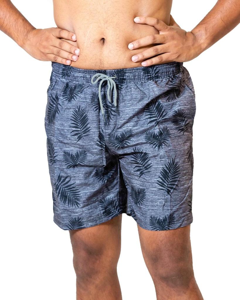 GREY PALMS SWIM TRUNKS