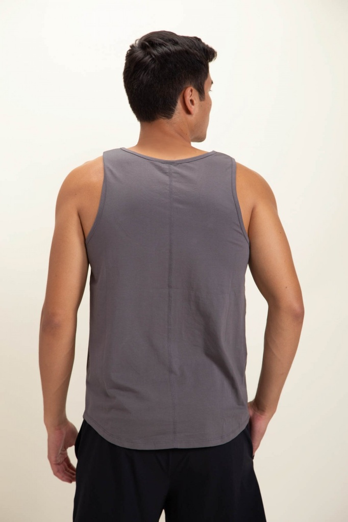 TANK WITH CURVED HEM