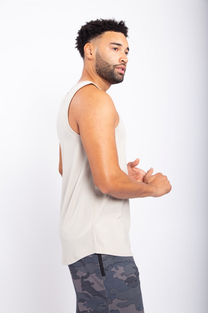 TANK WITH CURVED HEM