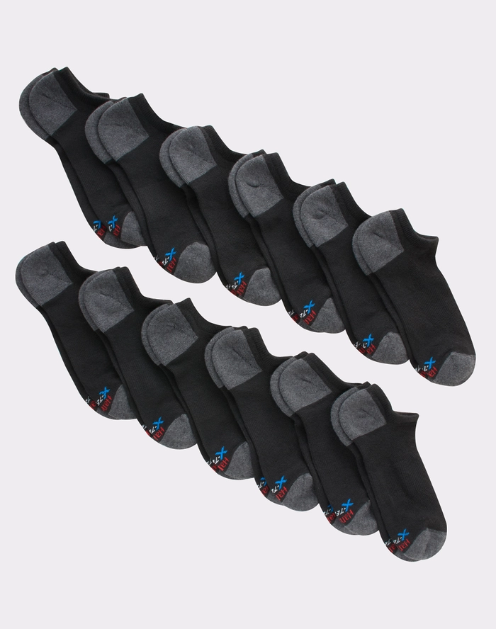 MEN'S 12PK NO SHOW SOCKS