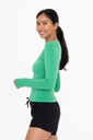 PERFORATED LONG SLEEVE TOP