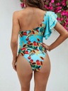 RUFFLED ONE SHOULDER SWIMSUIT