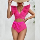 HIGH WAIST RUFFLE BIKINI