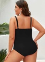 PLUS SIZE RUNCHED SWIMSUIT