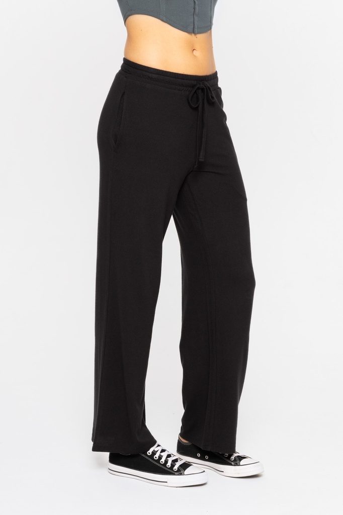 BRUSHED WIDE LEG LOUNGE PANTS