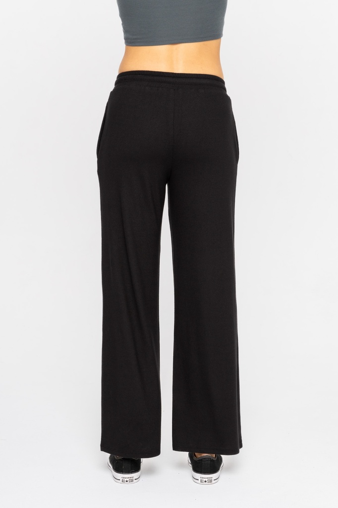 BRUSHED WIDE LEG LOUNGE PANTS