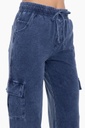 WIDE LEG COTTON CARGO PANTS