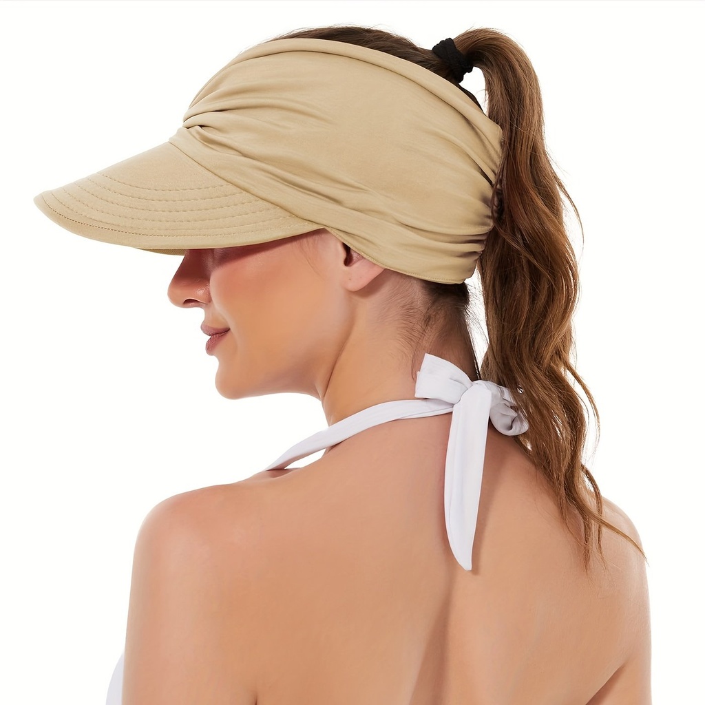 WIDE BRIM TWISTED SUN VISOR