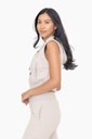 FLEECE CROPPED HOODIE VEST