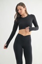 LONG SLEEVE TOP WITH TIE BACK