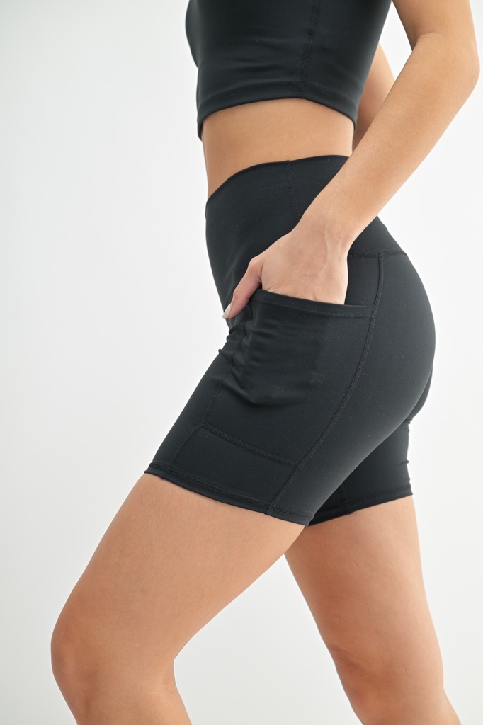 VENICE SCULP BIKER SHORTS