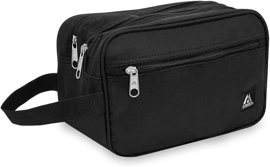 DUAL COMPARTMENT TOILETRY BAG