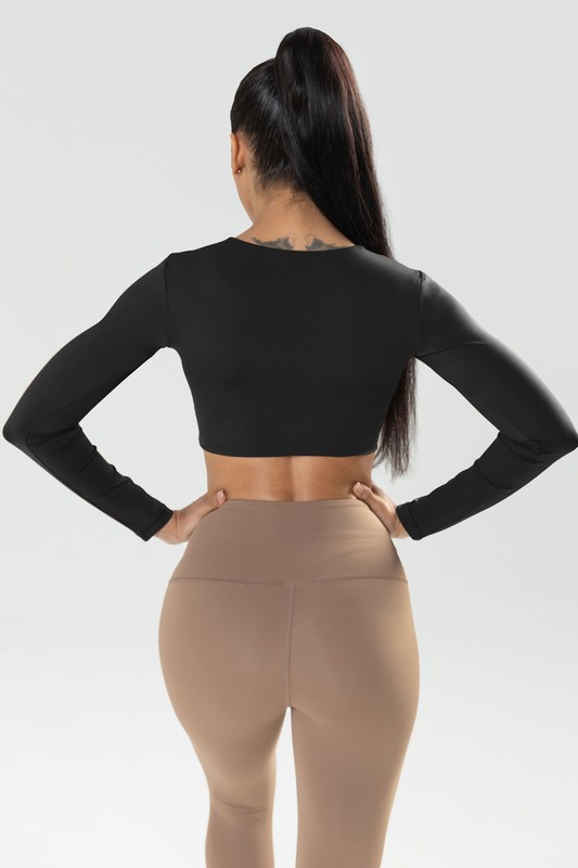 TWIST KNOT WORKOUT CROP TOP