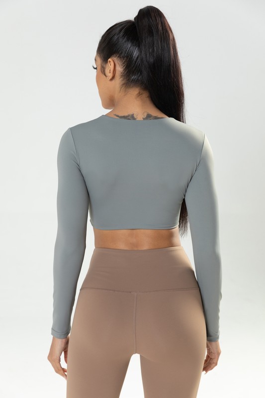 TWIST KNOT WORKOUT CROP TOP