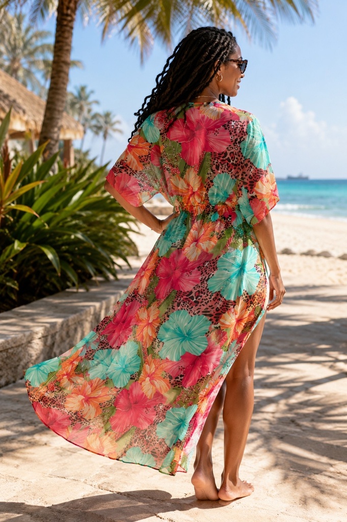 BATWING BEACH COVERUP