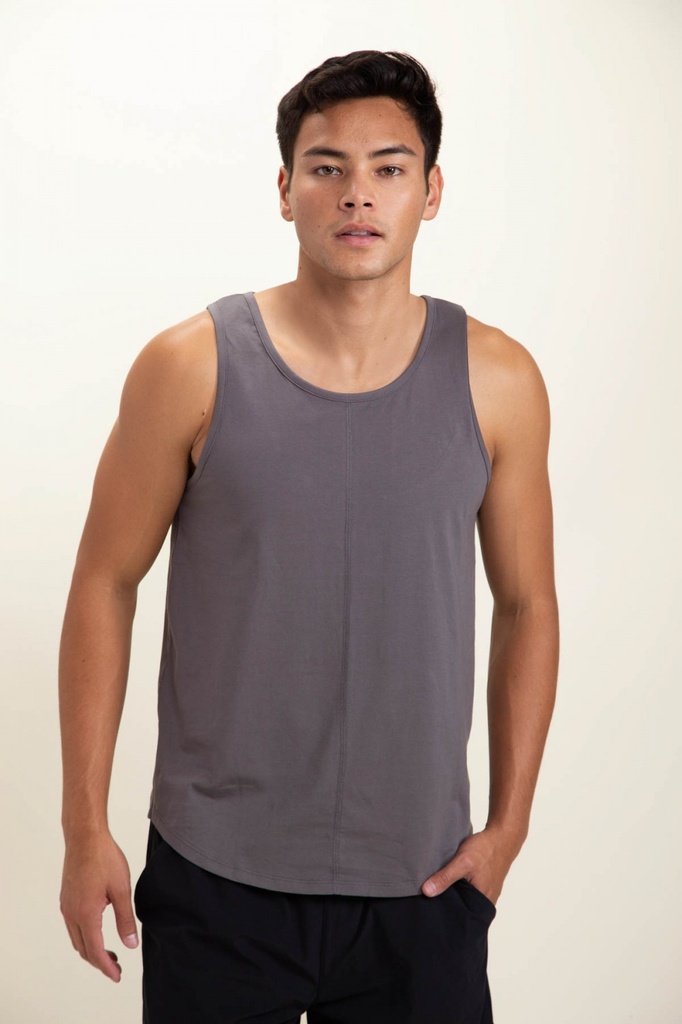 TANK WITH CURVED HEM