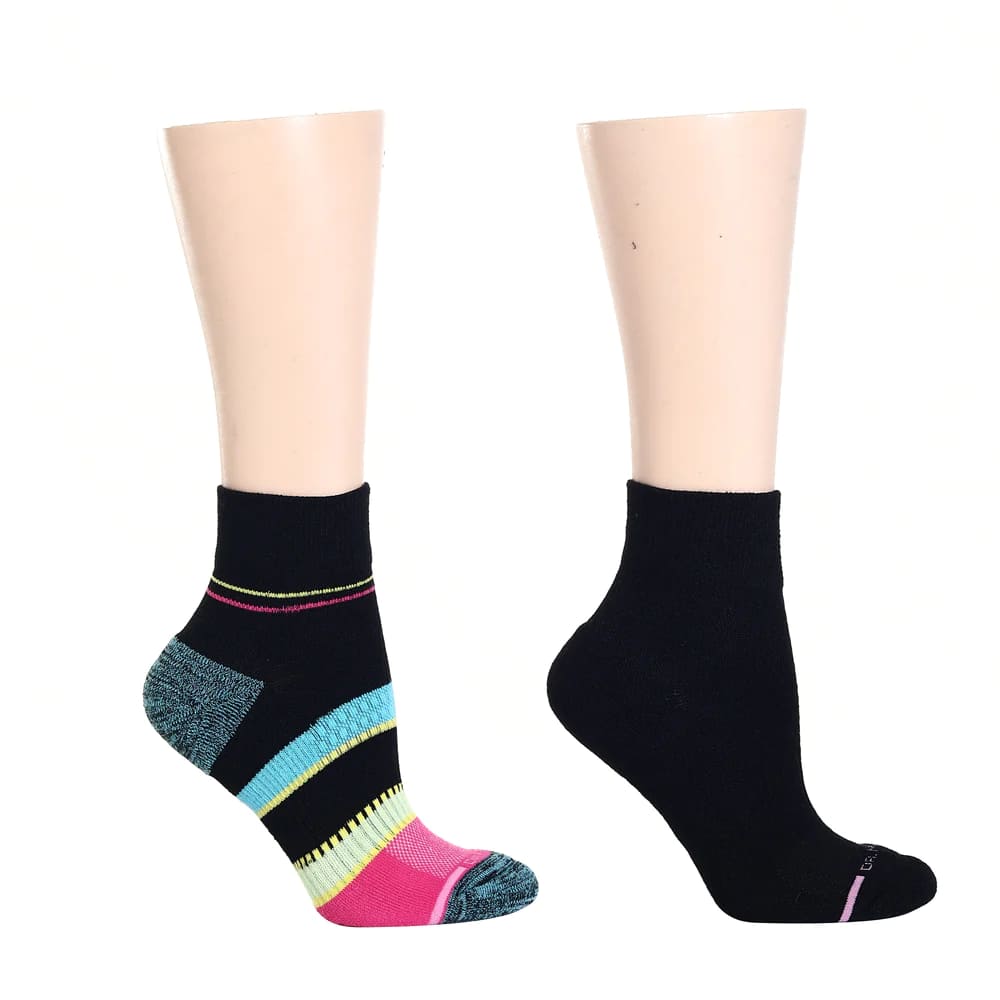 WOMEN'S VARIED STRIPES SOCKS - 2PK