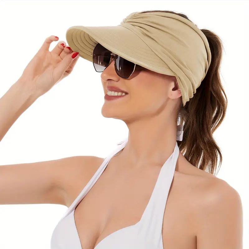 WIDE BRIM TWISTED SUN VISOR