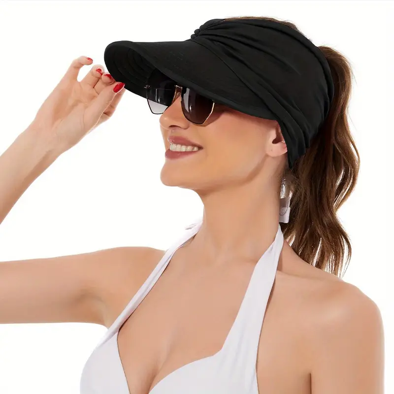 WIDE BRIM TWISTED SUN VISOR