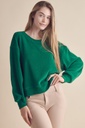 CORDUROY LONG SLEEVE TOP