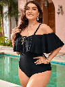 OFF SHOULDER CURVY SWIMSUIT