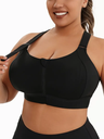 AJUSTABLE FRONT ZIP WORKOUT BRA