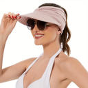 WIDE BRIM TWISTED SUN VISOR