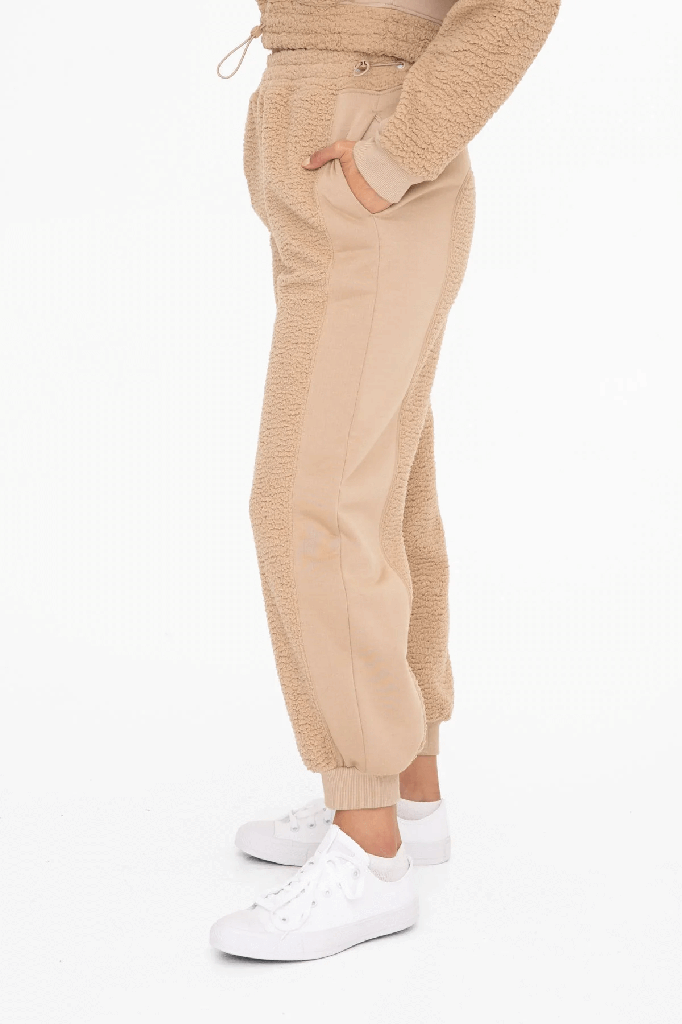 OVERSIZED SHERPA JOGGERS
