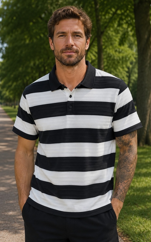 STRIPED POLO