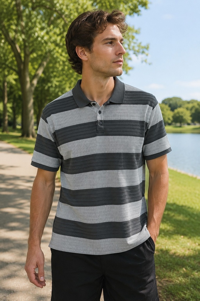 STRIPED POLO
