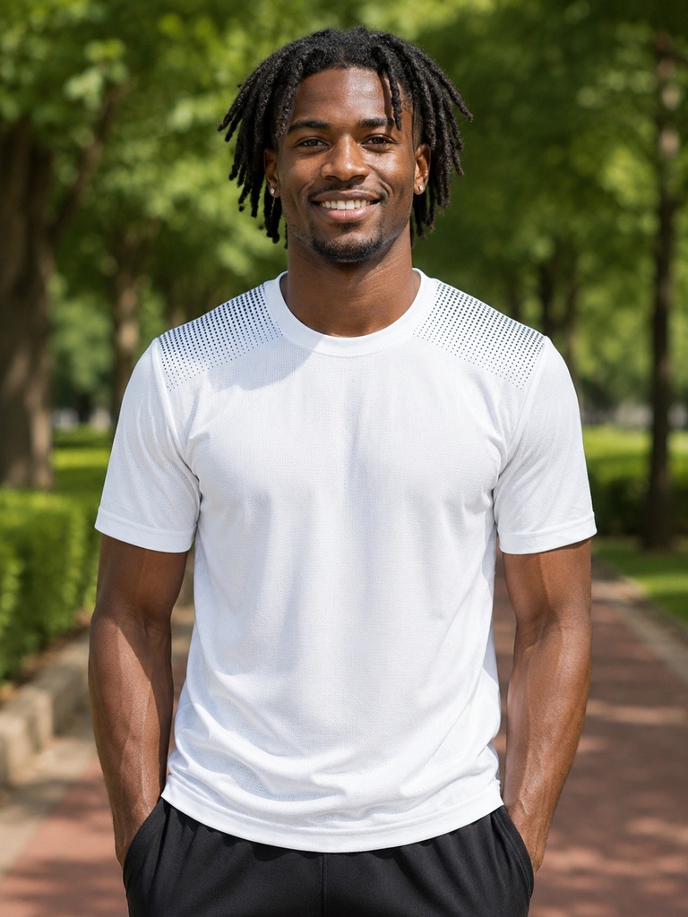 DOTTED SLEEVE TEE