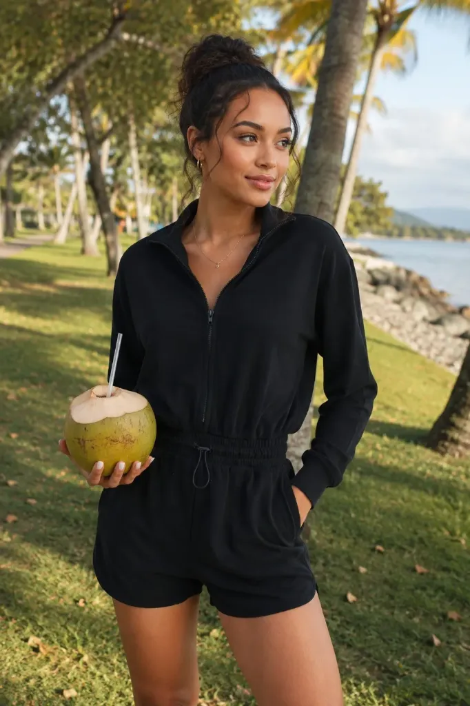 MOCKNECK ROMPER