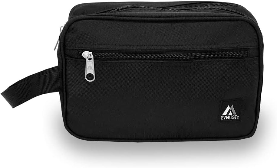 DUAL COMPARTMENT TOILETRY BAG