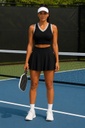 CONTRAST TRIM TENNIS SET