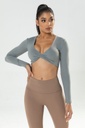 TWIST KNOT WORKOUT CROP TOP