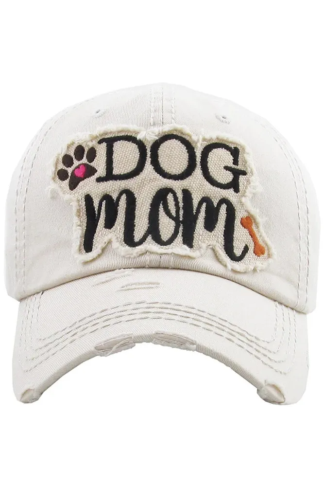 DOG MOM VINTAGE CAP