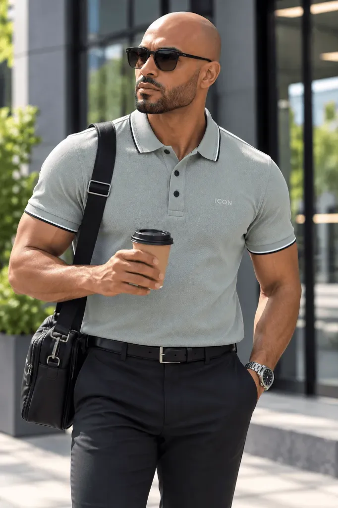 LINED COLLAR TEE