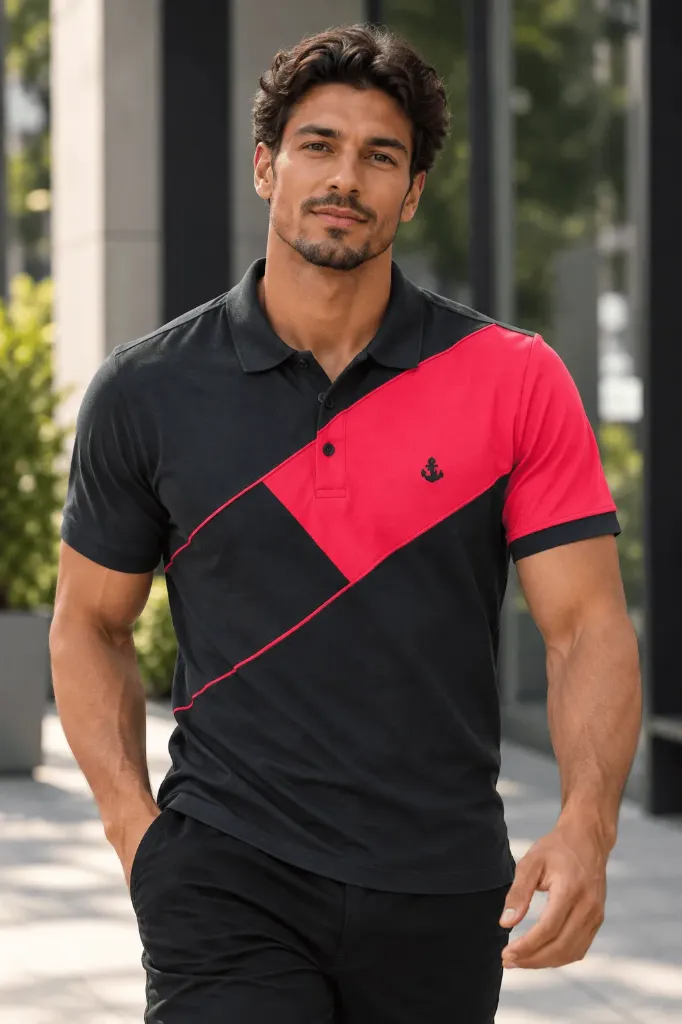 TRICOLOUR POLO
