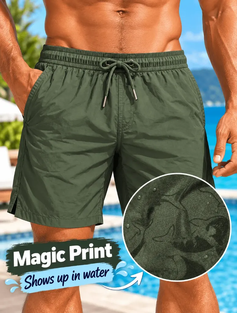 MAGIC WHALE SWIM TRUNKS